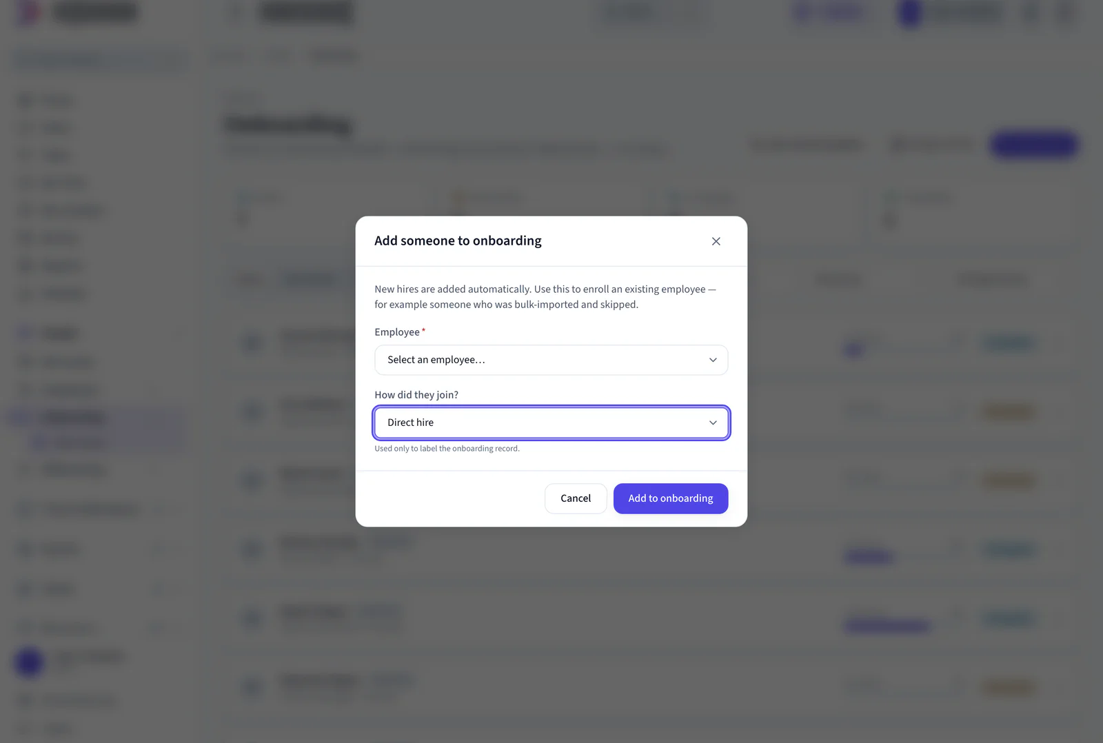 NepalHRM new joiner enrolment screen with the employee's details and documents